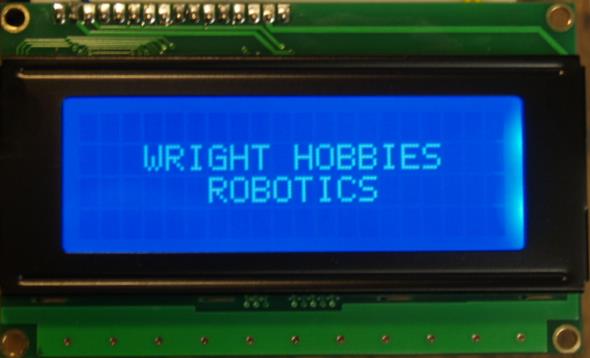 20X4 Backlit LCD White on Blue